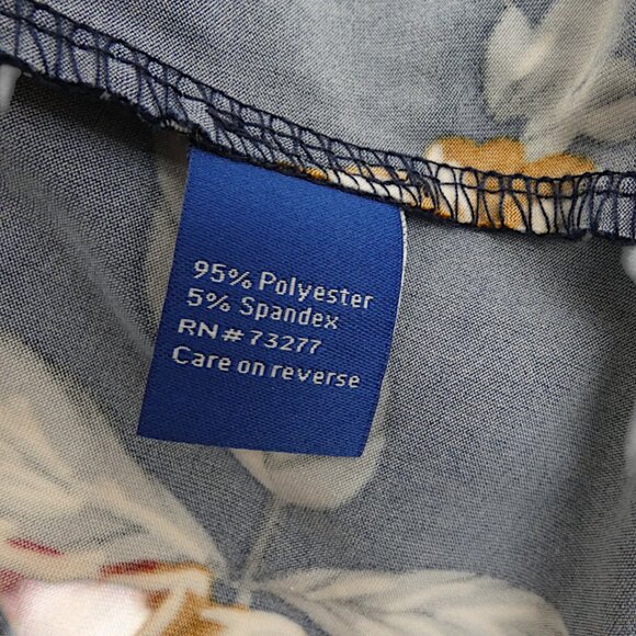 EUC APT.9 Navy Floral Swing Dress XXL Cottagecore Boho Casual Pockets - Picture 8 of 9